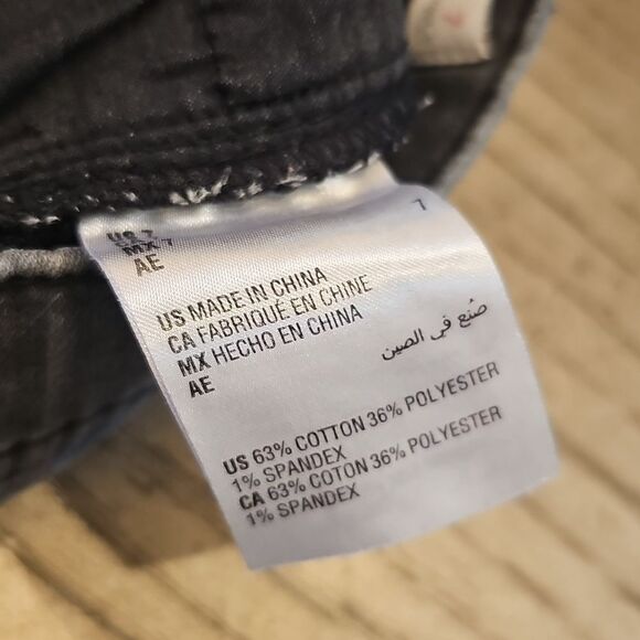 Kids Black Denim Shorts Size 7 Epic Threads - Picture 8 of 9